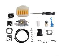 ZMdooreasy Kit de carburador para 340 340E 345 345E 346XP 350 351 357 359 para Jonsered 2141 2145 2149 piezas de motosierra reemplazar 503283208 503281812