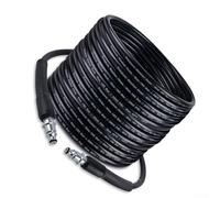 ZMdooreasy Manguera de lavado de alta presión de 10 m para Bosch AQT Series Easy Aquatak 110 120, tubo de repuesto de conexión rápida SDS para limpieza de ventanas de coche, color negro