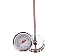 ZMKY Termómetro de temperatura del suelo - Termómetro de suelo de compost con sonda de acero inoxidable de 50 cm - Termómetros de prueba de suelo de tallo largo para compost, 0 ° C ~ 120 ° C