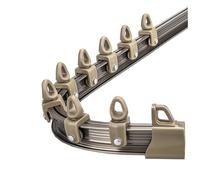 ZMTGLTG Riel De Cortina Flexible, Montaje Superior, 2,6 M-4,2 M, Riel Guía Resistente Al Desgaste, Adecuado For Ventanas Curvas(3.2m)