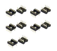 Zócalo DIP8 IC de fácil instalación de 10 piezas permite un fácil reemplazo del chip para entorno de laboratorio Transmisión de señales estables DIP IC Socket