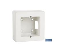 Zócalo superficie 94x96x43 para 1 elemento. blanco