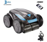 Zodiac - VORTEX 4WD OV 5480 iQ robot limpiafondos automático piscina hasta 12x6m, limpia fondo, paredes y línea de agua. Control remoto y Lift System vía app. Incluye cable con sistema anti-nudos, car
