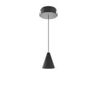 Zoe Space 8 lámpara colgante LED 38º con selector CCT 2700K/3200K/4000K y negro mate - Beneito & Faure