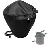 Zoegneer Cubierta impermeable para filtro de estanque con protección UV y diseño a prueba de polvo, hecha de tela Oxford resistente para uso en jardín al aire libre, incluye cuerda inferior elástica