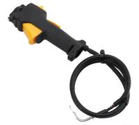 Zoegneer Interruptor de agarre del acelerador para cortacésped de 26 mm de diámetro para mochila de sierra de poste y mango ergonómico de montaje lateral para control seguro, construcción para uso en
