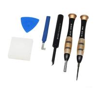 Zoegneer Juego de destornilladores de precisión 6 en 1 para reparación de relojes inteligentes con llave de corona triangular Y0.6 y herramientas de palanca de cable, kit de herramientas de mano de