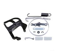 Zoegneer Kit de reparación de mango de freno de motosierra para MS250 MS230 MS210 025 023 021 incluye cadena de resorte plano de embrague banda de freno y mango números de pieza de repuesto 1123 162