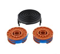 Zoegneer Tapa de línea de bobina de recortadora para GGT600A1 GGT450A1 GGT350A - Carcasa de ABS robusta con 2 carretes de recambio de alambre de 1,6 mm de grosor de 8,3 metros de largo