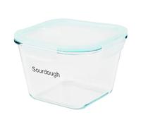 ZoeQide Tarro para Masa Madre 2L - Recipiente de Vidrio de Borosilicato con Tapa de Plástico Ventilada - Boca Ancha - Kit de Inicio para Pan Casero - Apto para Lavavajillas - Transparente