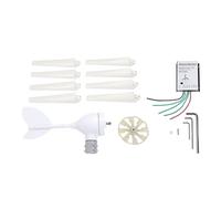 Zohisin Generador de Viento 400W 12V 8 Cuchillas Kit de energía eólica con Controlador Mppt para Barco RV casa Camping cabañas
