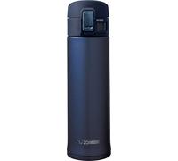 Zojirushi SM-KHE48 Taza de viaje de acero inoxidable, 480 ml, acero inoxidable, Azul, 6.7 x 6.7 x 23 cm