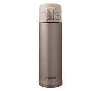 Zojirushi SM-KHE48 Taza de viaje de acero inoxidable, 480 ml, acero inoxidable, Dorado, 6.7 x 6.7 x 23 cm