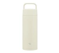 Zojirushi SM-RS50-WZ - Taza de acero inoxidable, botella de agua, 500 ml, tipo mango, apta para lavavajillas, sin costuras, solo 2 puntos de limpieza