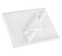 Zollner Sábana encimera, Cama 90, 180x290 cm, algodón, Blanca, Otras Medidas