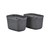 Zone Denmark 3 Cajas de almacenamiento Pulp 15x23 cm Black