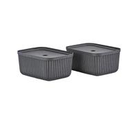 Zone Denmark 4 Cajas de almacenamiento Pulp 23x32 cm Black