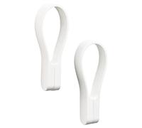 Zone Denmark Loop Magnet - Correa para toalla (9 cm, 2 unidades), color blanco