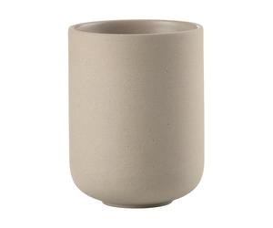 Zone Denmark Portacepillos Sensu Ø7.4x9.5 cm Taupe