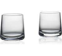Zone Denmark Rocks, vasos para cócteles (tipo "lowball"), 220 ml, transparentes, juego de 2 unidades, 80 mm de diámetro, 80 mm de altura