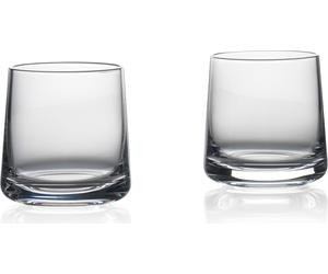 Zone Denmark Rocks, vasos para cócteles (tipo "lowball"), 220 ml, transparentes, juego de 2 unidades, 80 mm de diámetro, 80 mm de altura
