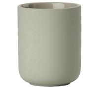 Zone Denmark Ume - Vaso para Cepillo de Dientes, Soporte para Cepillo de Dientes, de gres, cerámica, Bonito y práctico, diámetro de 8,3 cm, Altura de 10,3 cm, Color Verde eucalipto