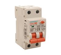 ZOREI Interruptor magnetotérmico diferencial, 1P+N 6KA 30mA 220V, Ocupa 2 módulos DIN (1P+N 25A 6KA 30mA)