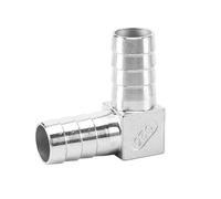 zorfar 1PC Hose Barb 304 Stainless Steel 6 810 12 13 14 15 16 18 19 20 25 32 40 mm Elbow Type Pipe Fitting Pagoda Hose Tail Barb Connector(6mm)