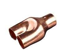 zorfar Accesorio divisor en Y de cobre de 3 vías, conector reductor de soldadura/soldadura for tubería de aire acondicionado(22x19x19mm)