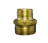 zorfar Boquilla reductora hexagonal de hierro chapada en latón, conector de tubo roscado BSPP(3l4 To 1l2 BSP Nippl)