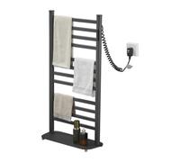 Zorplymnac Toallero Electrico De Pie 12 Barras Calefactoras 920x470mm, Radiador Toallero Electrico con Pantalla Táctil Termostato para Un Calor Uniforme,Gray-Right-Line