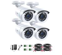 ZOSI 4pcs 1080P Cámara de Vigilancia Exterior para Kit de Cámaras de Seguridad, 20m Visión Nocturna, Modo TVI