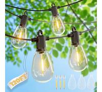 ZOTOYI 120FT/36.5M IP65 Impermeable Guirnaldas Luminosas - Luces Jardin Exterior para Iluminación de Jardines, Eventos corporativos, Terrazas domésticas