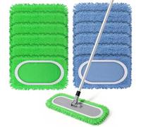 Zourglow 12 Piezas Recambio Mopa para Swiffer, Microfibra Repuesto Kit | Reutilizables Almohadillas para Swiffer Sweeper & Mop Deluxe, para Secos y Limpieza de Suelos Húmedos