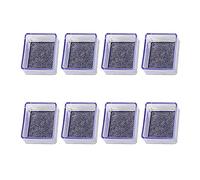 Zoyay Protector Patas Sillas de Mesa Silicona transparente con fieltro Muebles Cubiertas Patas de Goma Sillas Tapones Para Callar Suelo Madera Oficina Cocina,Cuadrado-transparente_8pcs_50-50mm