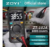 ZOYI multímetro Digital 6000 recuentos valores eficaces verdaderos multímetro multifunción voltímetro serie ZT-102A probador de herramientas portátiles ZT-100