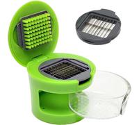 ZPSHYD Mini Picadora de Ajo Manual,Máquina Multifunción de Prensa de Ajo,Picadora de Jengibre de Frutas Vegetales para Condimento de Corte