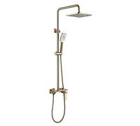 ZQFHSX Rainfall Shower Combo Set with Handheld 3 Functions Gray Showerhead Bathtub Faucet Bathroom System Luxurious Water Experience for Home