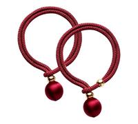 Zqkimzi 2 hebillas decorativas en forma de bola sin taladrar | Clips de cortina en forma de bola para cenador de jardín, dormitorio, terraza, ducha, propietario de casa, estudiantes