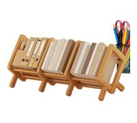 Zqkimzi Estantería para escritorio, estantería decorativa | Estantería de mesa para dormitorio, sala de estar, oficina, esquina y habitación infantil