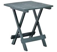 ZQQLVOO Mesa de jardín plegable de plástico verde, 45 x 43 x 50 cm, con somier, resistente a la intemperie y fácil de limpiar, muebles de jardín plegables para terraza y balcón