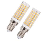 ZSZT Bombilla LED E14 8W (Equivalente 75W Halógena), Blanco cálido 3000K AC220-240V rosca Edison pequeña, Apto para bombilla campana extractora, Araña de luces etc, 2 unidades