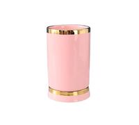 ZTHYSHOZ Porta Utensilios Soporte de cerámica for Utensilios, cucharas y Palillos, escurridor con Bandeja Drenaje(Pink)