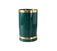 ZTHYSHOZ Porta Utensilios Soporte de cerámica for Utensilios, cucharas y Palillos, escurridor con Bandeja Drenaje(Green)