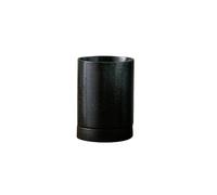 ZTHYSHOZ Porta Utensilios Soporte for Utensilios de Cocina for encimera - Escurridor cucharas cerámica con Bandeja Drenaje(Negro)