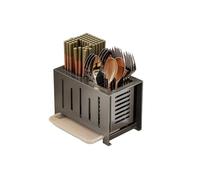 ZTHYSHOZ Porta Utensilios Soporte for Utensilios de Cocina Organizador Cubiertos Acero Inoxidable Estante for Que Ahorra Espacio(Grey)