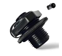 Ztolbriy 1 Pieza Cubierta Válvula Bañera Inflable, Válvula Repuesto para Lay-Z-SPA Bestway Compatible, Tapón Válvula Aire Universal para Jacuzzi, Colchón y Bote Inflable 23,5 mm Plástico Negro