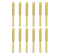 Zuasdvnk - Juego de afilado de sierra de cadena, piedras de afilar para motosierra, puntas de afilado de de piedra de chapada en titanio 4 mm/4,8 mm/5,5 mm, 12 brocas de sierra de cadena