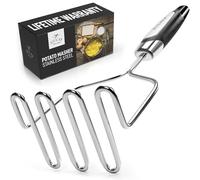 Zulay Kitchen trituradora de la Patata del Acero Inoxidable - Herramienta de Mano trituradora de la Patata Premium y Acelerador de Alambre de Metal de Utensilios para el Mejor puré de Frijol, aguacat