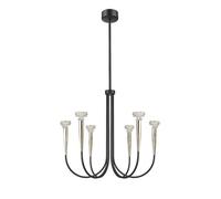 Zuma Line Boston lámpara colgante 6x30 W negro-oro P0603-06F-SDB1